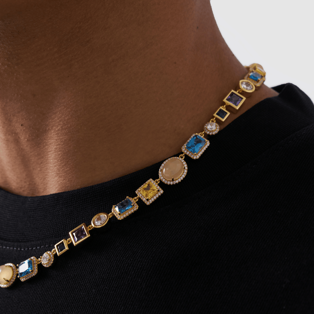 Sapphire Gemstone Necklace (Gold)