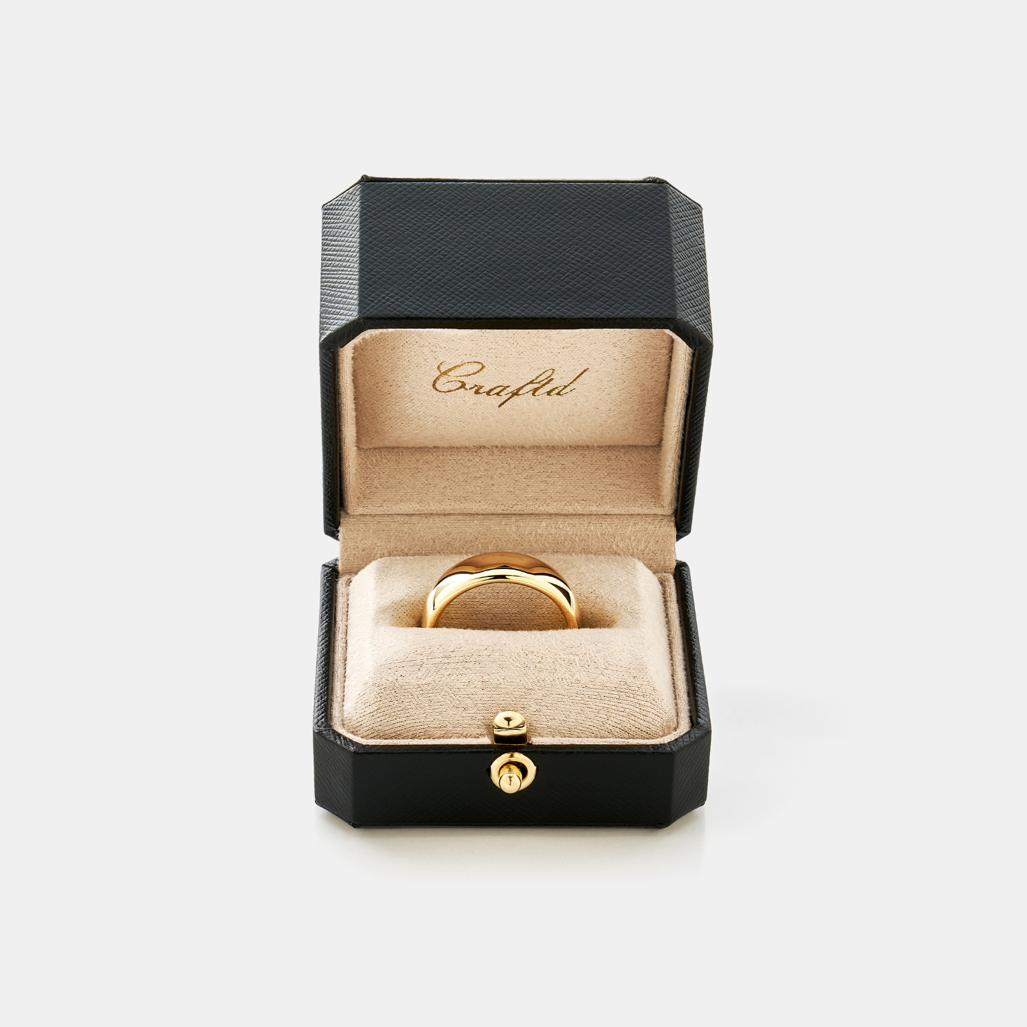 Rounded Ring (Gold) 7mm | 18ct Gold Tungsten